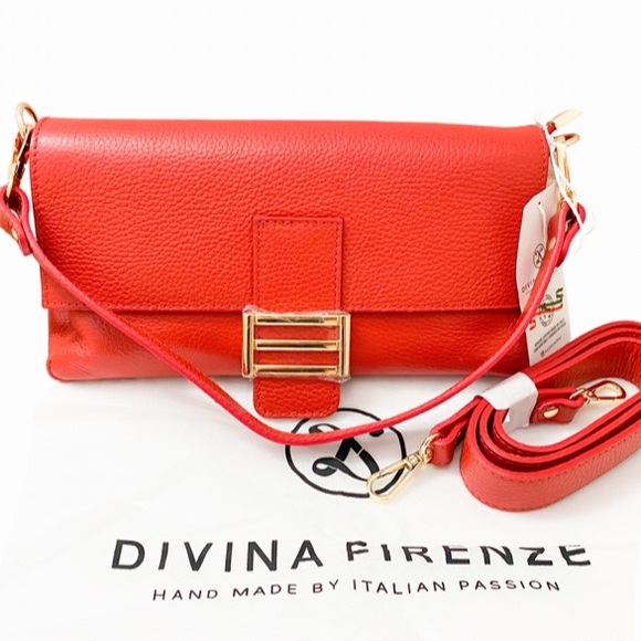 Davina Firenze Leather Crossbody/Shoulder/Clutch